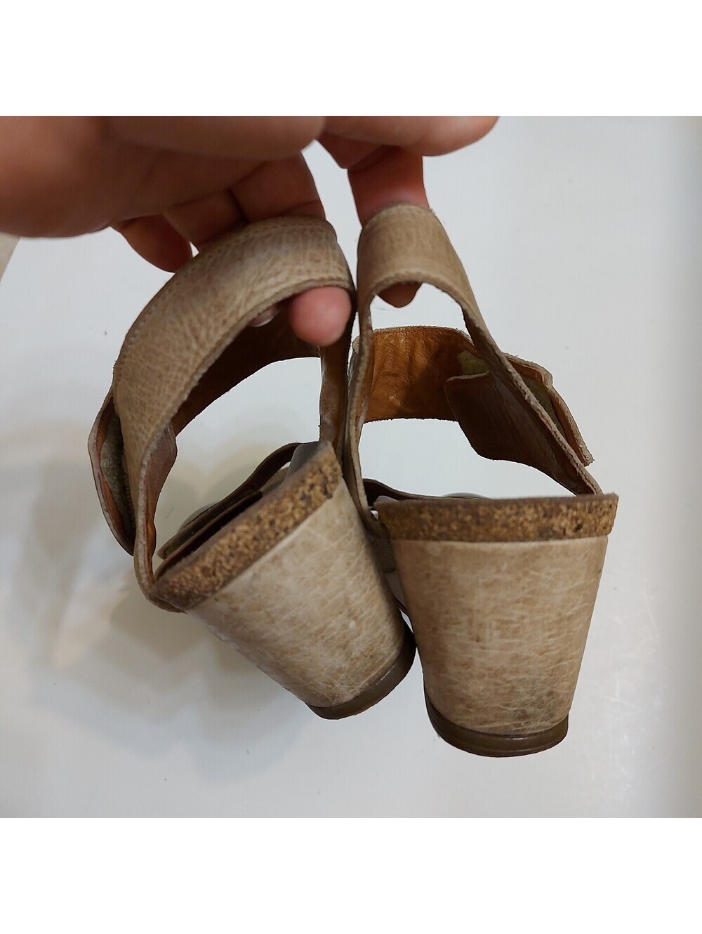 Taos women's leather sandals, size 42 (11) - Picture 3 of 8